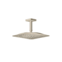 Axor Citterio C 1.75 GPM Single Function Rain Shower Head with PowderRain and Included Ceiling Shower Arm Brushed Nickel