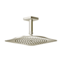 Axor Citterio C 1.75 GPM Single Function Rain Shower Head with PowderRain and Included Ceiling Shower Arm Polished Nickel