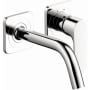 Axor Citterio M 1.2 GPM Single Handle Wall Mount Bathroom Faucet Less Valve and Drain Assembly - Engineered in Germany, Limited Lifetime Warranty Chrome