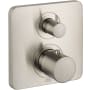 Axor Citterio M Thermostatic Valve Trim with Integrated Volume Control Less Valve - Engineered in Germany, Limited Lifetime Warranty Brushed Nickel