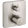 Axor Citterio M Thermostatic Valve Trim with Integrated Diverter and Volume Controls Less Valve - Engineered in Germany, Limited Lifetime Warranty Brushed Nickel