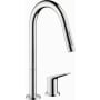 Axor Citterio M 2-Hole Pull-Down Kitchen Faucet with Magnetic Docking Metal Spray Head - Engineered in Germany, Limited Lifetime Warranty Chrome
