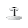 Axor ShowerSolutions 1.75 GPM Round Multi Function Rain Shower Head with Ceiling Mounted Shower Arm, EcoRight and Quick Clean Chrome