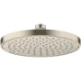 Axor ShowerSolutions 2.5 GPM Single Function Rain Shower Head Brushed Nickel