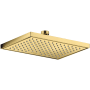 Axor ShowerSolutions 1.75 GPM Single Function Rain Shower Head Polished Gold Optic