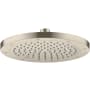 Axor ShowerSolutions 2.5 GPM Single Function Rain Shower Head Brushed Nickel