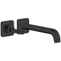 Axor Citterio E 1.2 GPM Wall Mounted Widespread Bathroom Faucet Matte Black