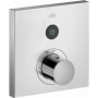 Axor ShowerSelect Square Single Function Thermostatic Trim Less Rough in - Engineered in Germany, Limited Lifetime Warranty Chrome