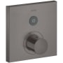 Axor ShowerSelect Square Single Function Thermostatic Trim Less Rough in - Engineered in Germany, Limited Lifetime Warranty Brushed Black Chrome