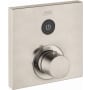Axor ShowerSelect Square Single Function Thermostatic Trim Less Rough in - Engineered in Germany, Limited Lifetime Warranty Brushed Nickel
