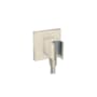 Axor Wall Outlet with Handshower Holder, Square Brushed Nickel