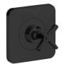 Axor Citterio E Single Handle Volume Control Valve Trim Matte Black