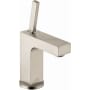 Axor Citterio 1.2 GPM Single Hole Joystick Bathroom Faucet with Drain Assembly - Engineered in Germany, Limited Lifetime Warranty Brushed Nickel