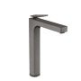 Axor Citterio 1.2 GPM Single Hole Bathroom Faucet with AirPower, ComfortZone, EcoRight, Quick Clean and Pop-Up Drain Assembly Brushed Black Chrome
