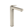 Axor Citterio 1.2 GPM Single Hole Bathroom Faucet with AirPower, ComfortZone, EcoRight, Quick Clean and Pop-Up Drain Assembly Brushed Nickel
