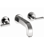 Axor Citterio 1.2 GPM Wall Mount Widespread Bathroom Faucet with Lever Handles Less Valve and Drain Assembly - Engineered in Germany, Limited Lifetime Warranty Chrome
