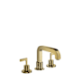 Axor Citterio Deck Mounted Roman Tub Filler with Lever Handles - Less Rough In Brushed Gold Optic