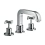 Axor Citterio Deck Mounted Roman Tub Filler with Cross Handles - Less Rough In Chrome