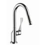 Axor Citterio Prep Pull-Down Kitchen Faucet with Magnetic Docking Metal Spray Head and Forward Rotating Handle - Engineered in Germany, Limited Lifetime Warranty Chrome