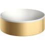 Axor Suite Sinks 11-3/4" Circular Solid Surface Vessel Bathroom Sink Brushed Gold Optic
