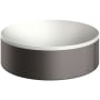 Axor Suite Sinks 11-3/4" Circular Solid Surface Vessel Bathroom Sink Brushed Black Chrome