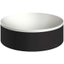 Axor Suite Sinks 11-3/4" Circular Solid Surface Vessel Bathroom Sink Matte Black