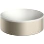 Axor Suite Sinks 11-3/4" Circular Solid Surface Vessel Bathroom Sink Brushed Nickel
