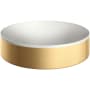 Axor Suite Sinks 15-3/4" Circular Solid Surface Vessel Bathroom Sink Brushed Gold Optic