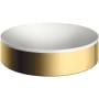 Axor Suite Sinks 15-3/4" Circular Solid Surface Vessel Bathroom Sink Polished Gold Optic