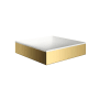 Axor Suite Sinks 15-3/4" Rectangular Solid Surface Vessel Bathroom Sink Polished Gold Optic