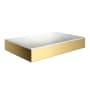 Axor Suite Sinks 23-5/8" Rectangular Solid Surface Vessel Bathroom Sink Polished Gold Optic