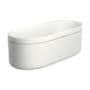 Axor AXOR Suite Tubs 75" Free Standing Solid Surface Soaking Tub with Center Drain and Drain Assembly - Less Shelf Brushed Bronze