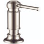 Axor Montreux Deck Mounted Soap Dispenser with 16 oz Capacity - Engineered in Germany, Limited Lifetime Warranty Polished Nickel