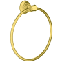 Axor Montreux Metal Towel Ring - Engineered in Germany, Limited Lifetime Warranty Brushed Gold Optic