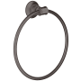Axor Montreux Metal Towel Ring - Engineered in Germany, Limited Lifetime Warranty Brushed Black Chrome