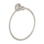 Axor Montreux Metal Towel Ring - Engineered in Germany, Limited Lifetime Warranty Brushed Nickel