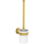 Axor Montreux Wall Mounted Toilet Brush - Engineered in Germany, Limited Lifetime Warranty Brushed Gold Optic