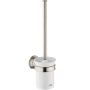 Axor Montreux Wall Mounted Toilet Brush - Engineered in Germany, Limited Lifetime Warranty Brushed Nickel