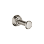 Axor Montreux Single Robe Hook - Engineered in Germany, Limited Lifetime Warranty Polished Nickel