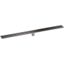 Axor Drain Wall 39-3/8" Linear Shower Drain - Against Wall Installation Brushed Black Chrome