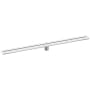 Axor Drain Wall 39-3/8" Linear Shower Drain - Against Wall Installation Matte White