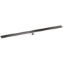 Axor Drain Wall 47-1/4" Linear Shower Drain - Against Wall Installation Brushed Black Chrome
