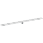 Axor Drain Wall 47-1/4" Linear Shower Drain - Against Wall Installation Matte White