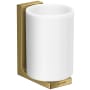Axor Universal Rectangular Toothbrush Tumbler Polished Gold Optic