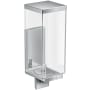 Axor Universal Rectangular Wall Mounted Soap Dispenser with 20.29 oz Capacity Chrome