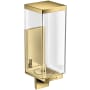 Axor Universal Rectangular Wall Mounted Soap Dispenser with 20.29 oz Capacity Polished Gold Optic