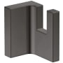 Axor Universal Rectangular Single Robe Hook Brushed Black Chrome