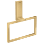 Axor Universal Rectangular 7-7/8" Wall Mounted Towel Ring Brushed Gold Optic
