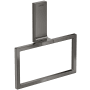 Axor Universal Rectangular 7-7/8" Wall Mounted Towel Ring Polished Black Chrome