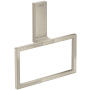 Axor Universal Rectangular 7-7/8" Wall Mounted Towel Ring Brushed Nickel
